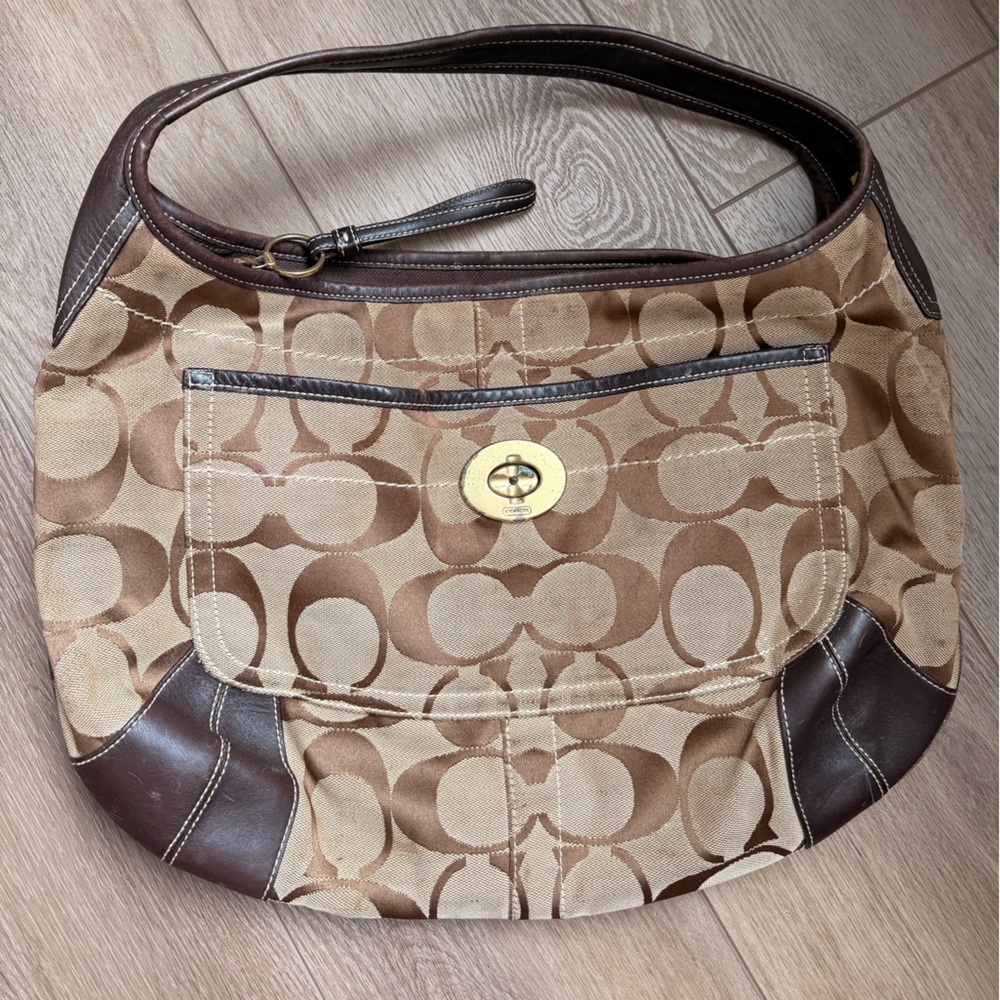 Brown Coach Hobo Shoulder Bag